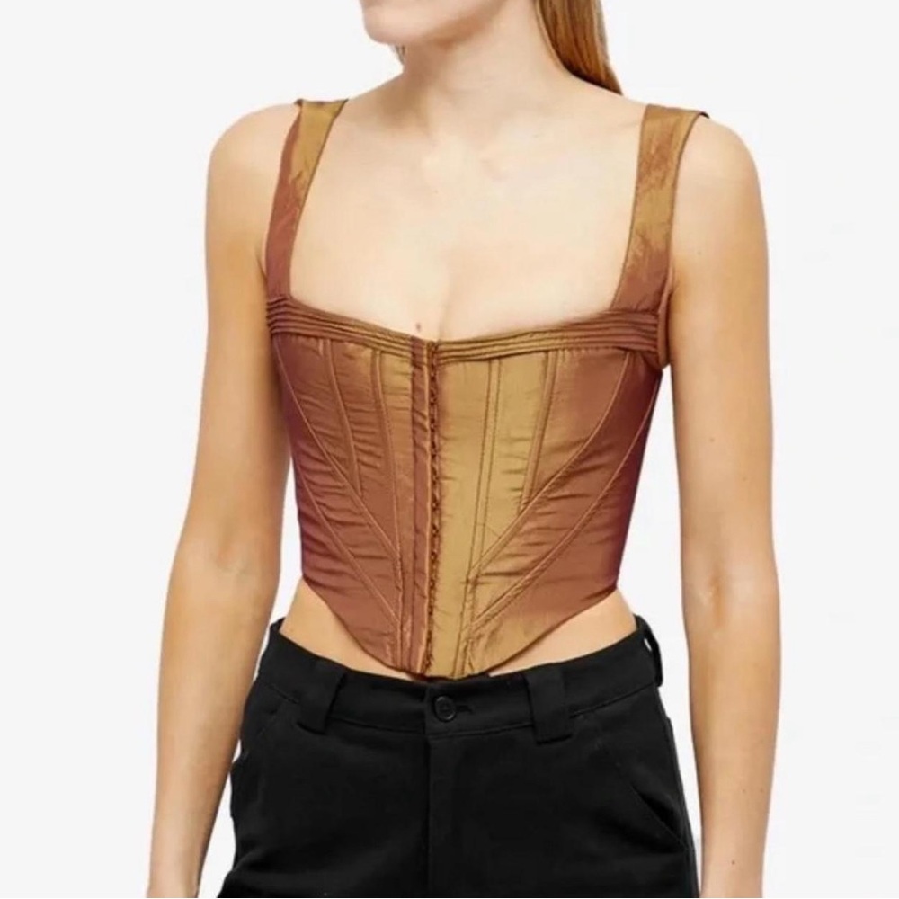 Guizio XS Brown Corset Top